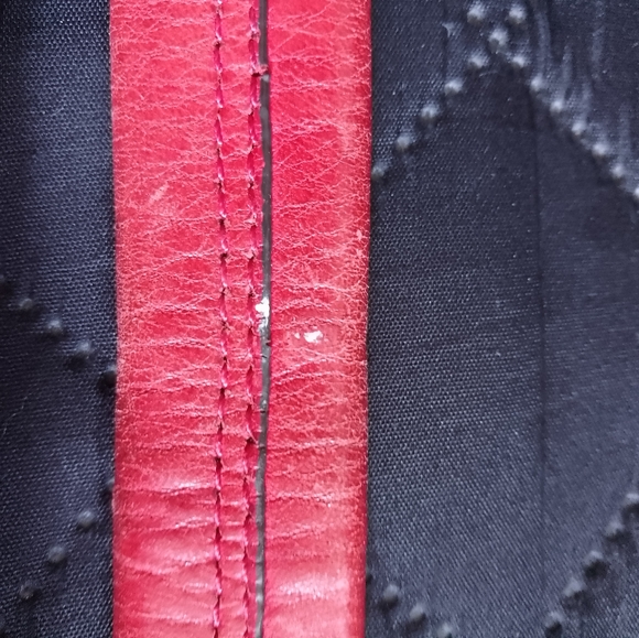 B Makowsky Red Orange Color 100% Leather Shoulder Bag Purse Pockets Zipper 93 - Picture 13 of 16